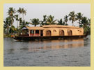  Alleppey - The House Boats in Kerala or the Kettuvallams (kettu means - tied with ropes , vallam means - boat) are large slow- moving floating structures with high load carrying capacity.